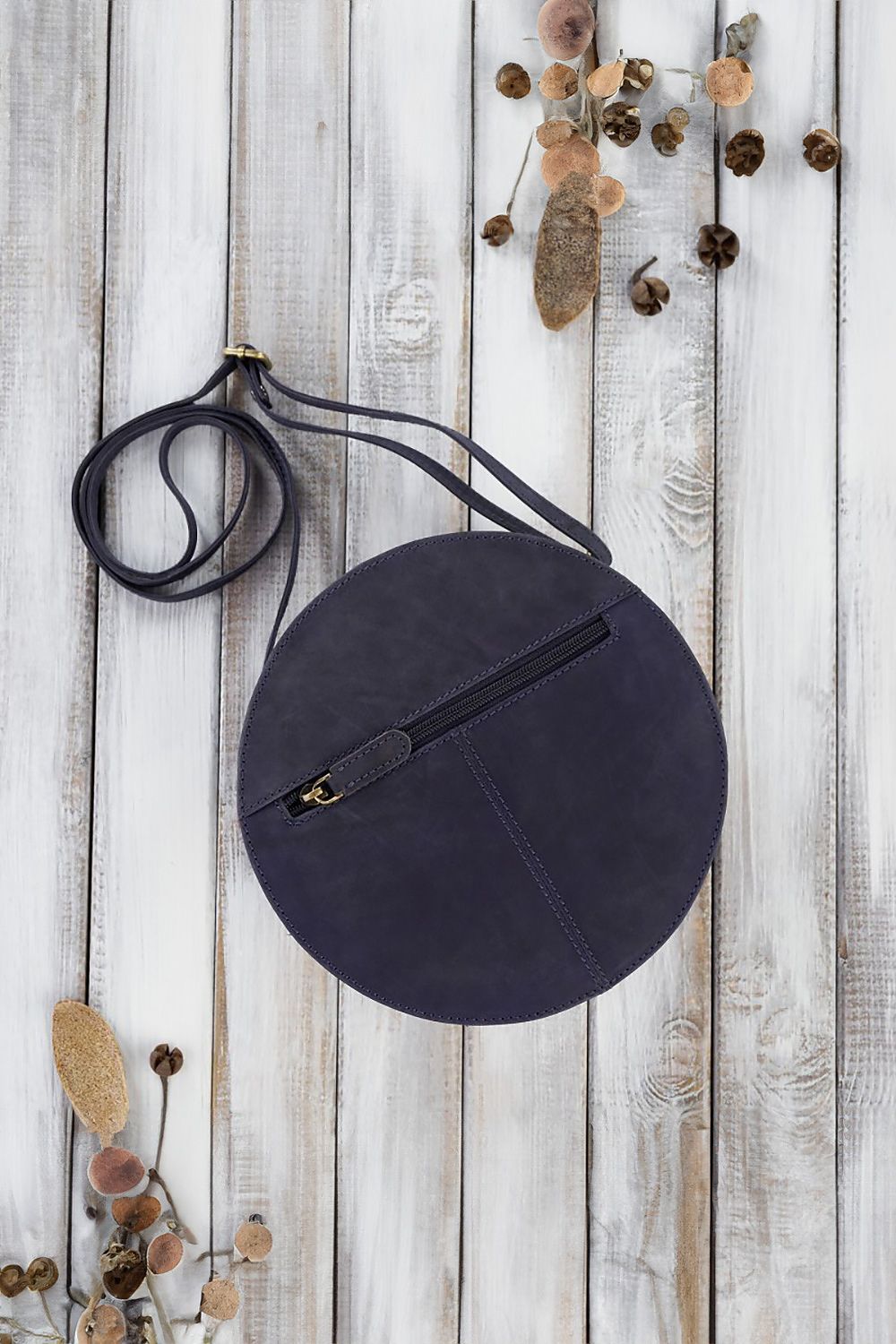  Sac en cuir naturel model 191528 Galanter 