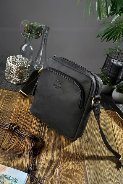  Sac en cuir naturel model 191536 Galanter 