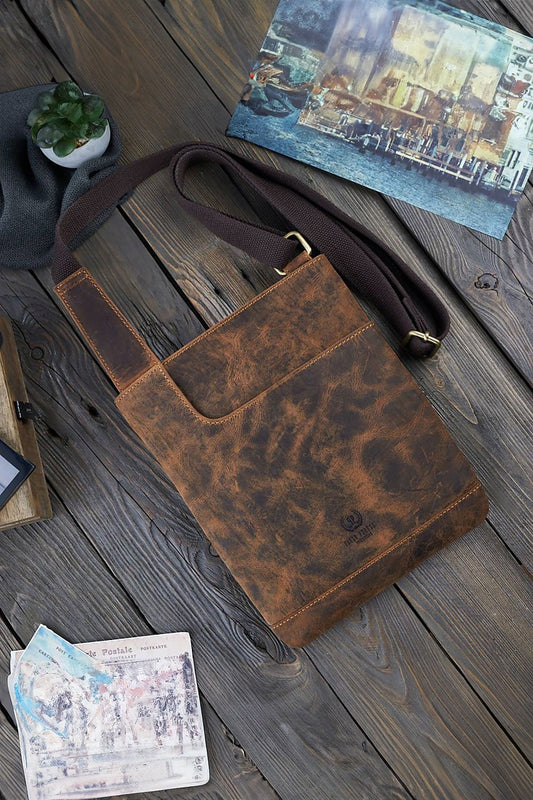  Sac en cuir naturel model 191538 Galanter 