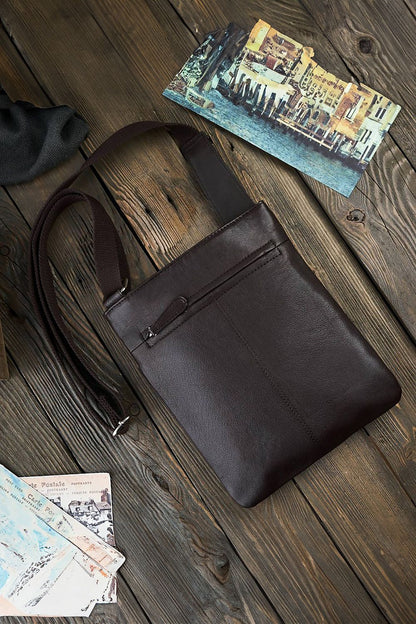  Sac en cuir naturel model 191539 Galanter 