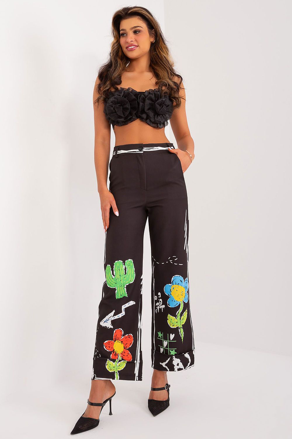  Pantalon femme model 196579 Italy Moda 