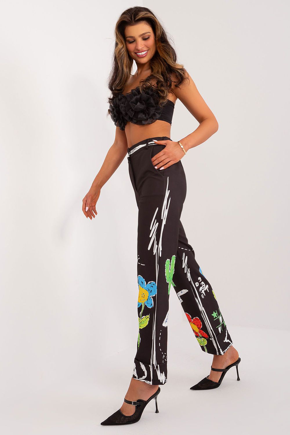  Pantalon femme model 196579 Italy Moda 